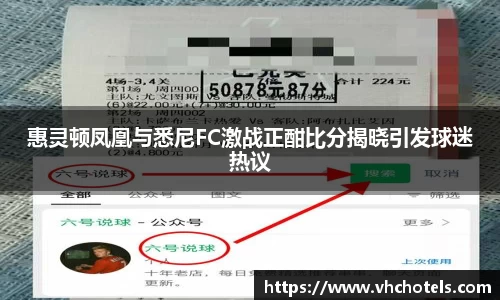 惠灵顿凤凰与悉尼FC激战正酣比分揭晓引发球迷热议